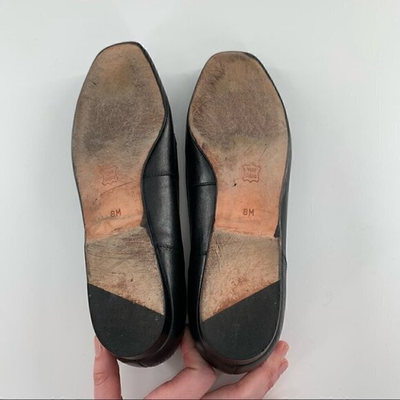 Enzo Angiolini Liberty flats 8 black 80s 90s vintage smoking loafers grannycore - Picture 7 of 12